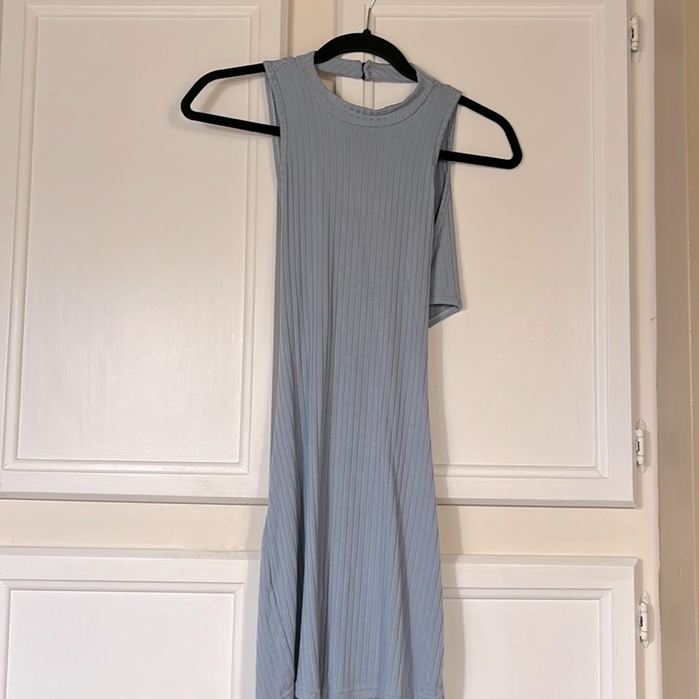 Cross back mini dress